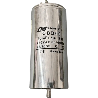 Capacitor De Partida 60uF 450V 50x105mm (Fast-on)