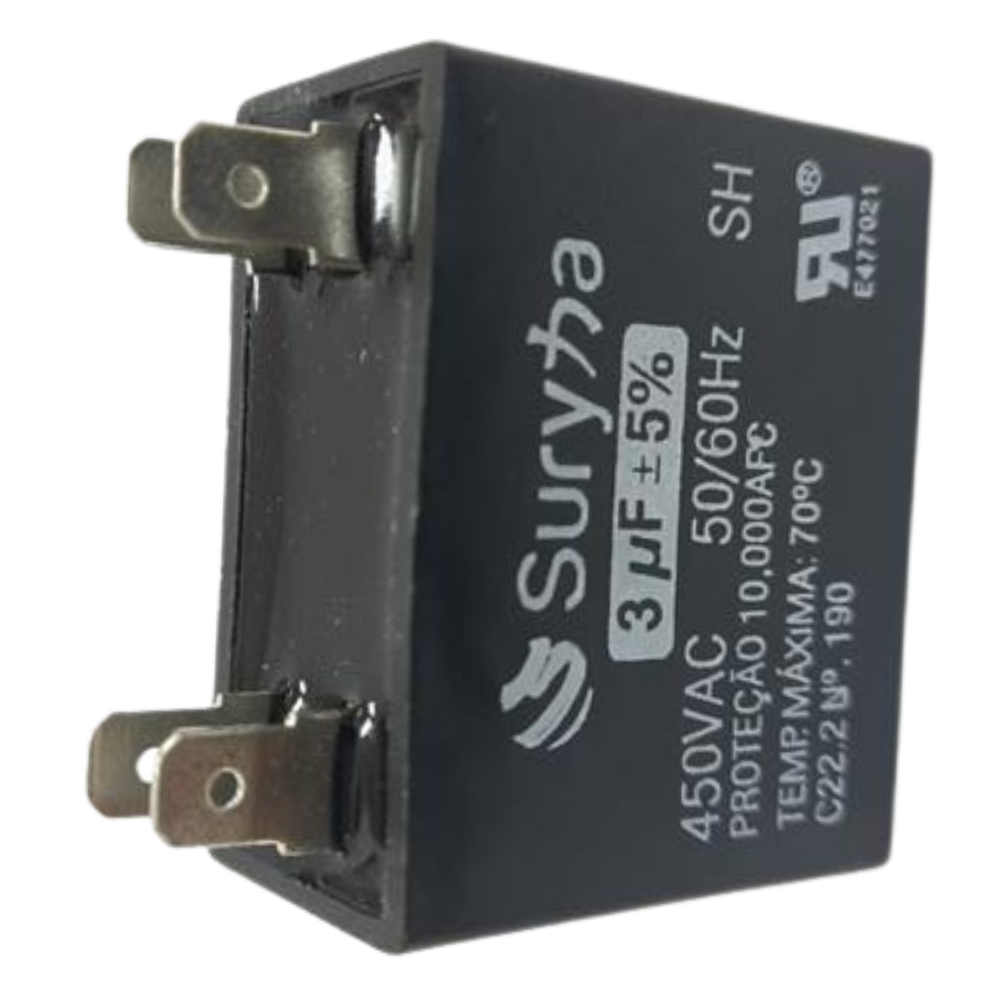 Capacitor De Partida CBB61 3uF 450V (Fast-on)