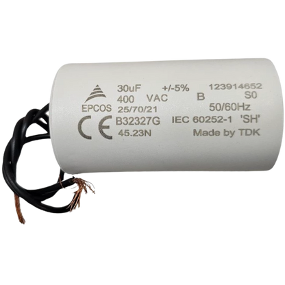 Capacitor De Partida 30uF 400V 40x72mm (2Fios)