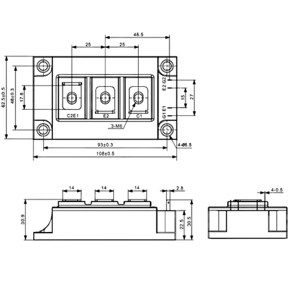 Módulo IGBT SGM200HF12A3TFD 1200V 200A