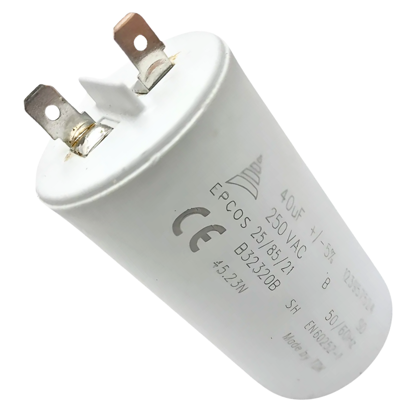 Capacitor De Partida 40uF 250V 40x71mm (Fast-on)