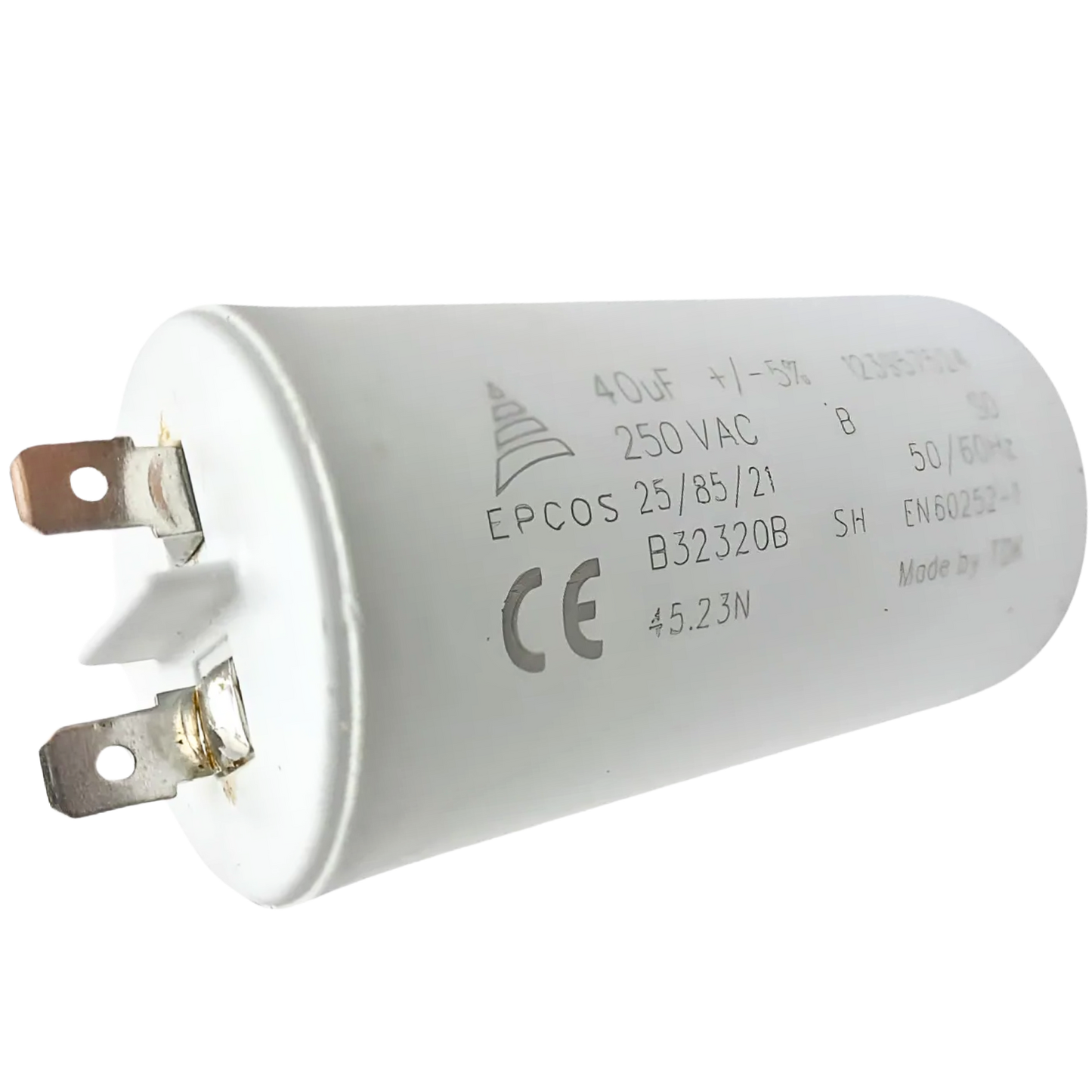 Capacitor De Partida 40uF 250V 40x71mm (Fast-on)