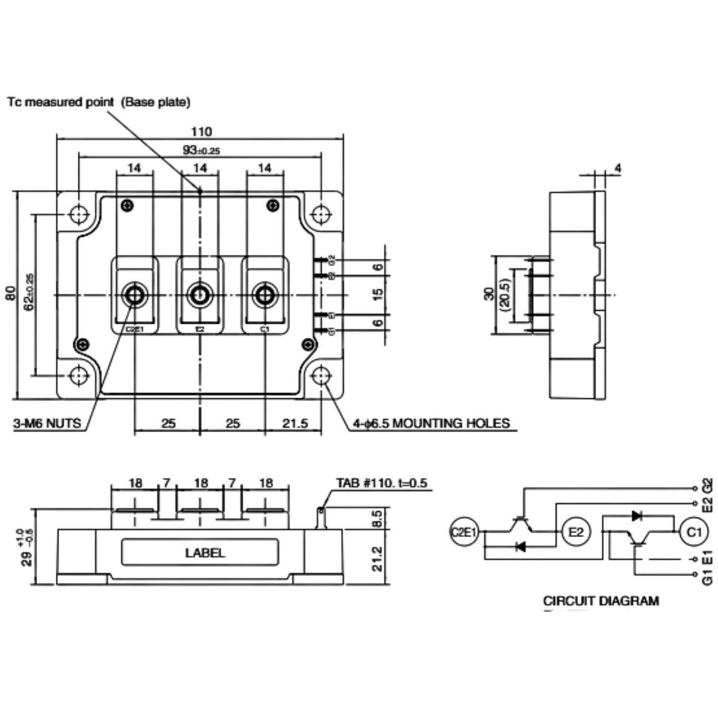 Módulo IGBT CM300DY-24NF 1200V 300A