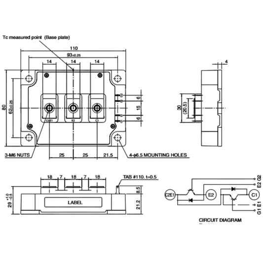 Módulo IGBT CM300DY-24NF 1200V 300A