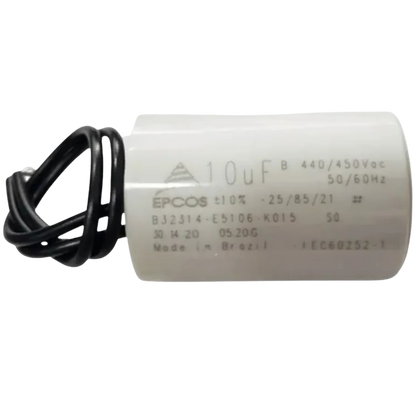 Capacitor De Partida 10uF 440/450V 40x48mm (2Fios)