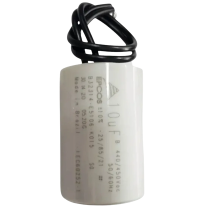 Capacitor De Partida 10uF 440/450V 40x48mm (2Fios)