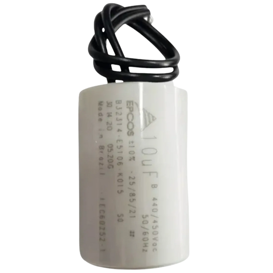 Capacitor De Partida 10uF 440/450V 40x48mm (2Fios)