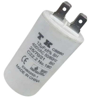 Capacitor De Partida 12uF 400V 35x60mm (Fast-on)
