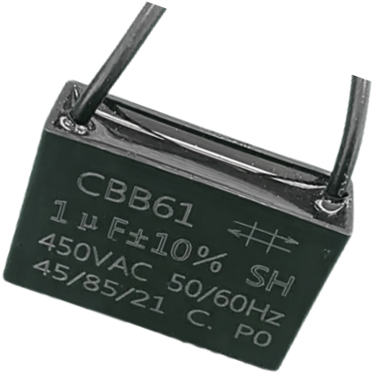 Capacitor De Partida CBB61 1uF 450V (2Fios)