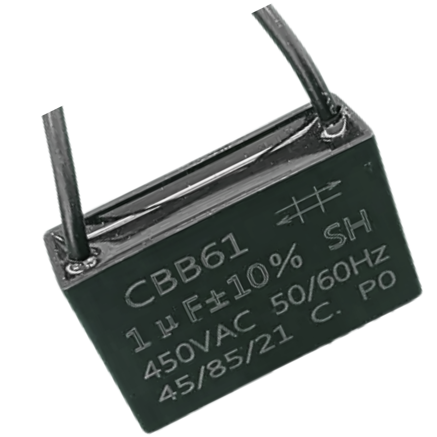 Capacitor De Partida CBB61 1uF 450V (2Fios)