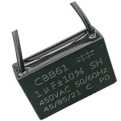 Capacitor De Partida CBB61 1uF 450V (2Fios)