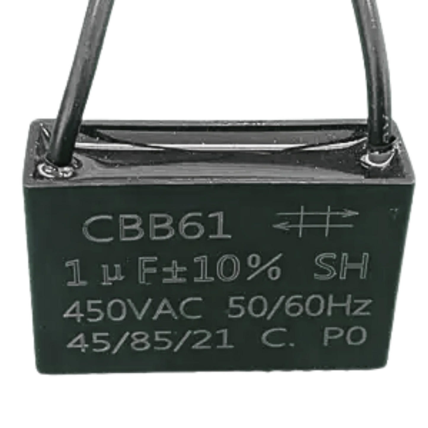 Capacitor De Partida CBB61 1uF 450V (2Fios)