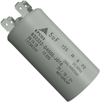 Capacitor de Partida 5uF 380/400V 30x62mm (Fast-on)