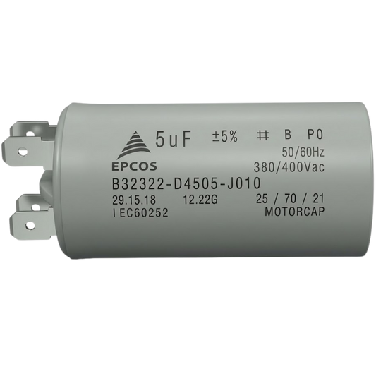 Capacitor de Partida 5uF 380/400V 30x62mm (Fast-on)