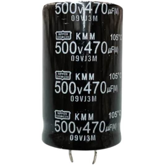 Capacitor Eletrolítico Snap-in 470uF 500V 35x50mm
