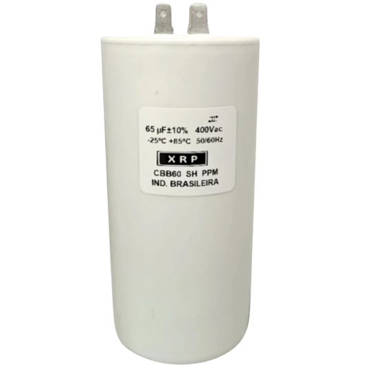 Capacitor De Partida 65uF 400V 60x120mm (Fast-on)