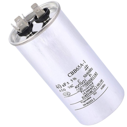 Capacitor De Partida 40uF 450V 50x100mm (Fast-on)