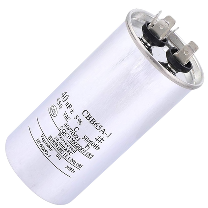 Capacitor De Partida 40uF 450V 50x100mm (Fast-on)