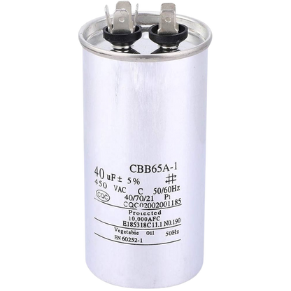 Capacitor De Partida 40uF 450V 50x100mm (Fast-on)