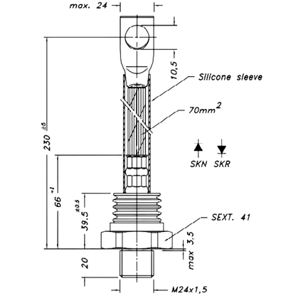 Diodo De Rosca SKN400/18 1800V 400A