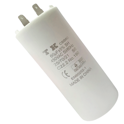 Capacitor De Partida 60uF 450V 55x117mm (Fast-on)