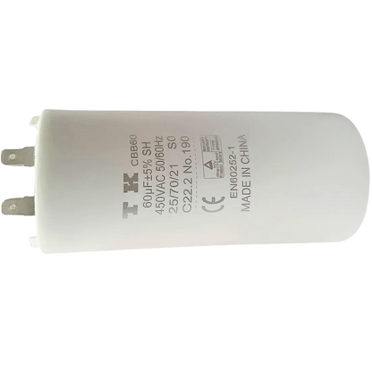 Capacitor De Partida 60uF 450V 55x117mm (Fast-on)