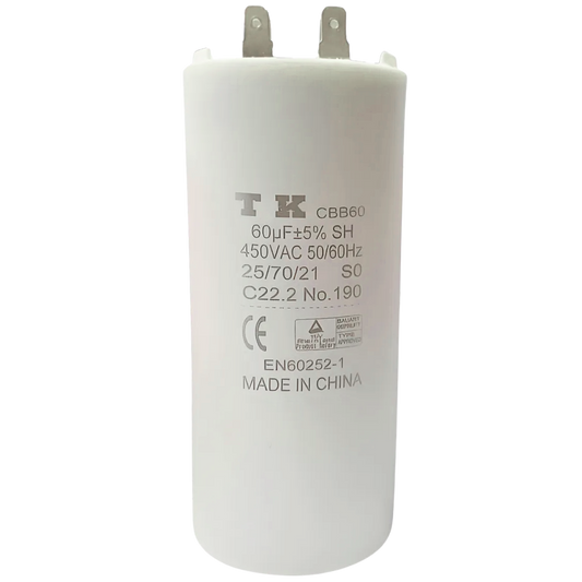 Capacitor De Partida 60uF 450V 55x117mm (Fast-on)