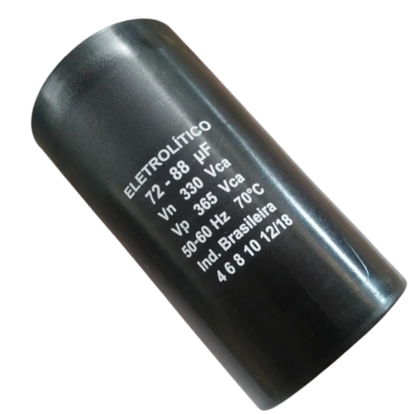 Capacitor De Partida 72uF+88uF 330V 37x83mm (Fast-on)