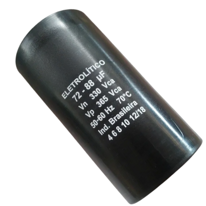 Capacitor De Partida 72uF+88uF 330V 37x83mm (Fast-on)