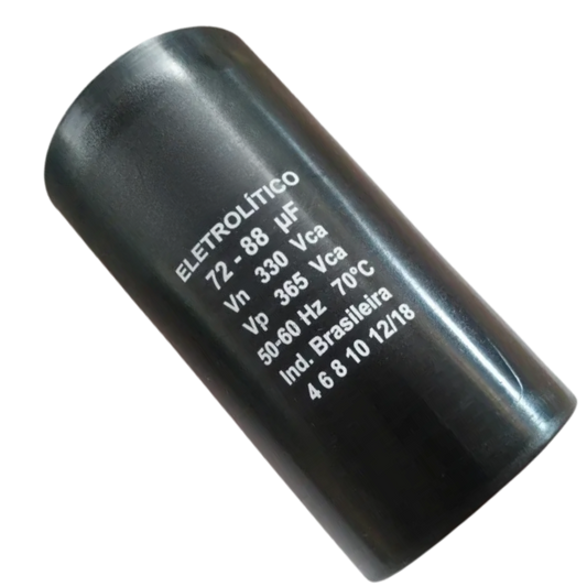 Capacitor De Partida 72uF+88uF 330V 37x83mm (Fast-on)