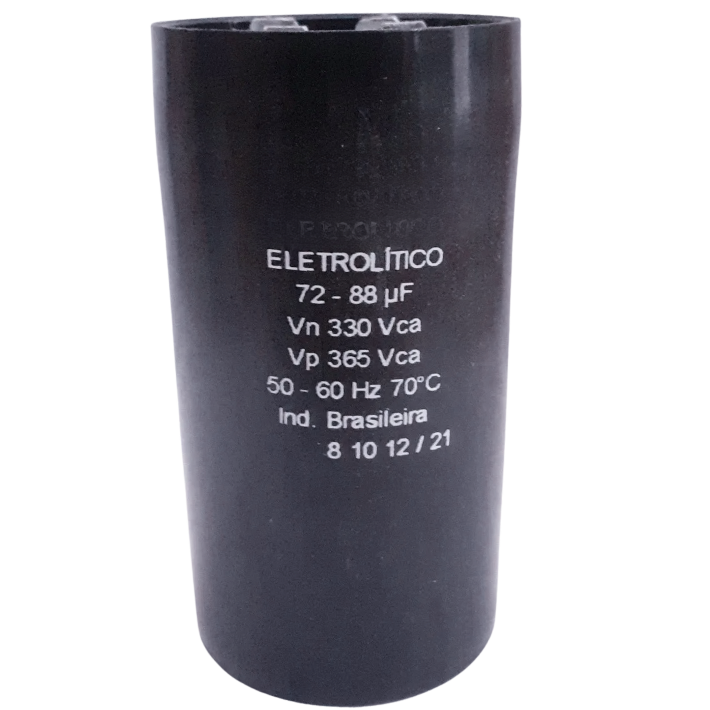 Capacitor De Partida 72uF+88uF 330V 37x83mm (Fast-on)