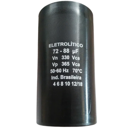 Capacitor De Partida 72uF+88uF 330V 37x83mm (Fast-on)