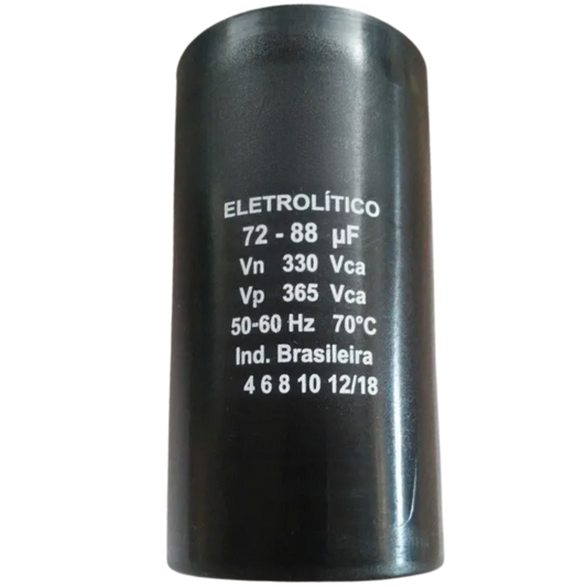 Capacitor De Partida 72uF+88uF 330V 37x83mm (Fast-on)
