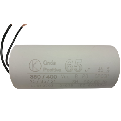 Capacitor De Partida 65uF 380/400V 45x95mm (2Fios)