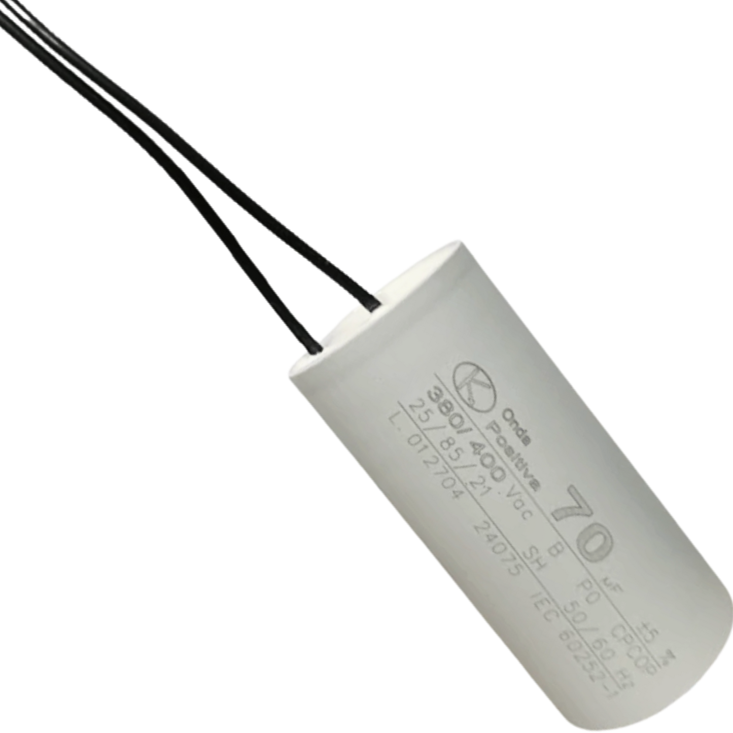 Capacitor De Partida 70uF 380/400V 45x95mm (2Fios)