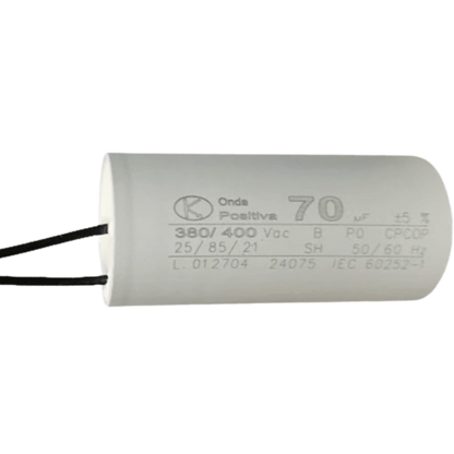 Capacitor De Partida 70uF 380/400V 45x95mm (2Fios)