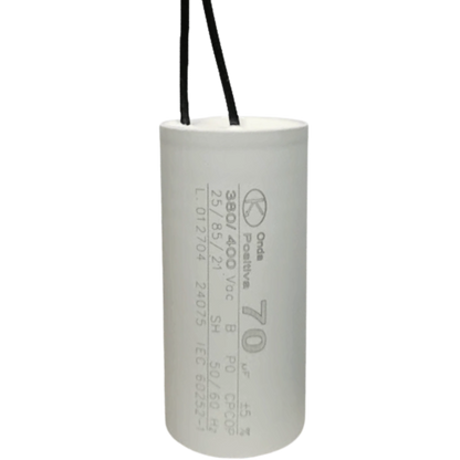 Capacitor De Partida 70uF 380/400V 45x95mm (2Fios)