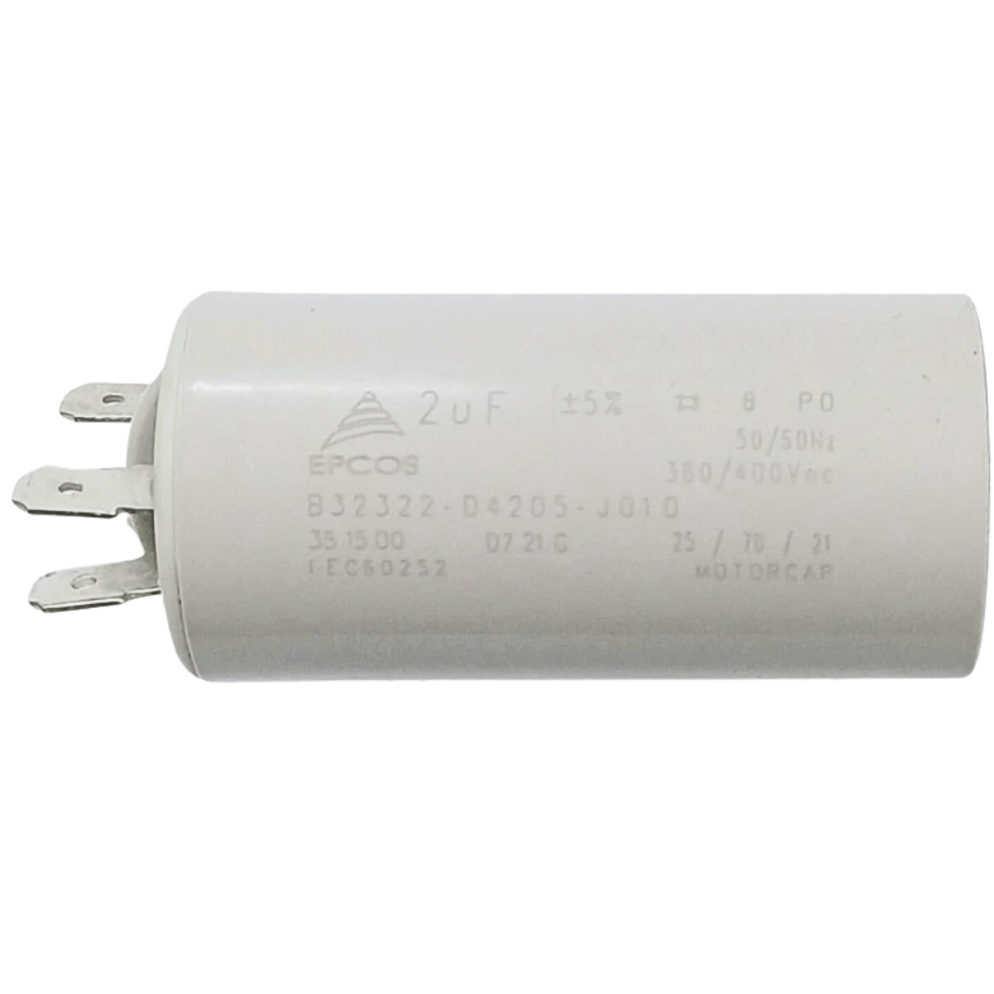 Capacitor De Partida 2uF 380/400V 31x61mm (Fast-on)