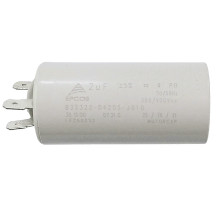 Capacitor De Partida 2uF 380/400V 31x61mm (Fast-on)
