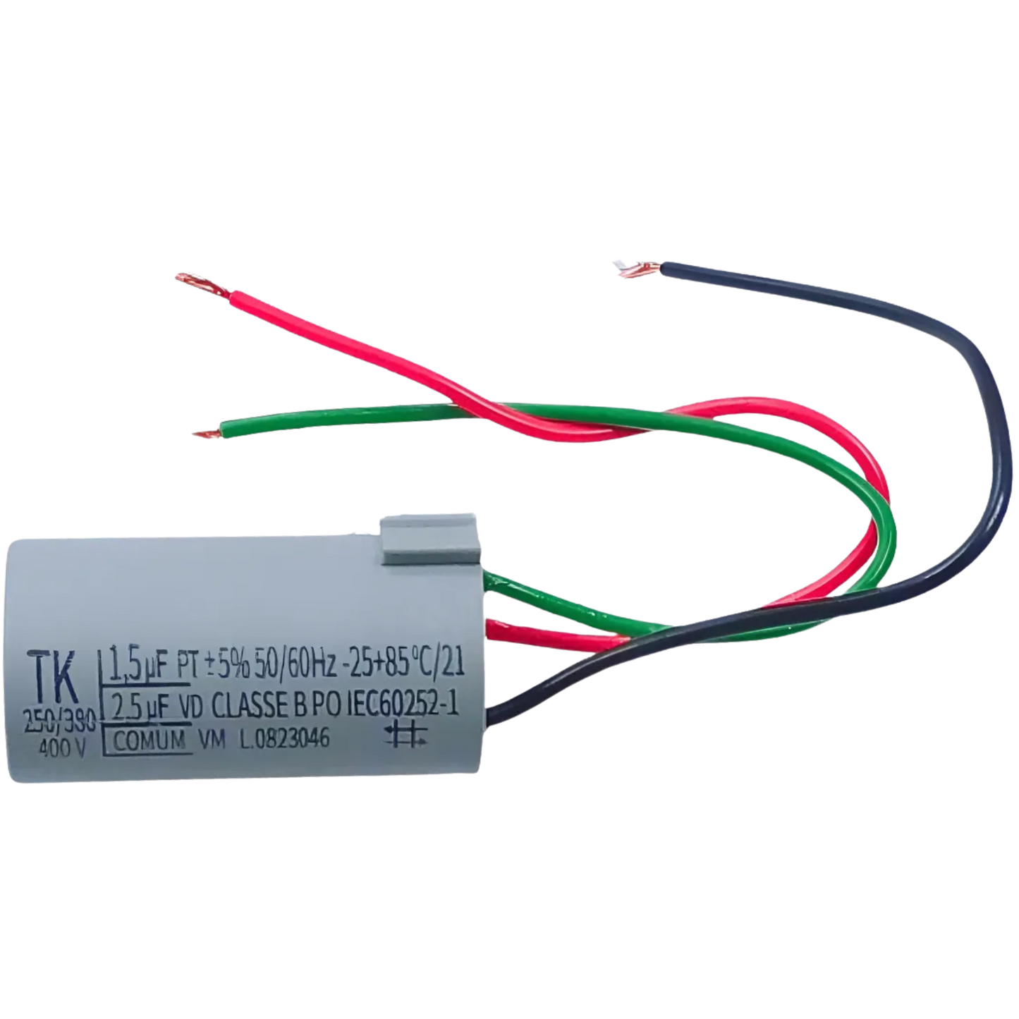 Capacitor De Partida 1,5uF+2,5uF 400V 27x47mm (3Fios)