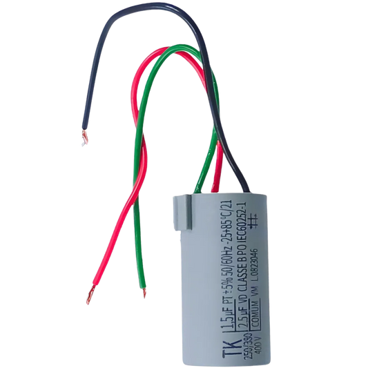 Capacitor De Partida 1,5uF+2,5uF 400V 27x47mm (3Fios)
