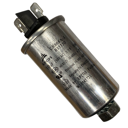 Capacitor De Partida 10uF 250V 90x35mm (Fast-on)