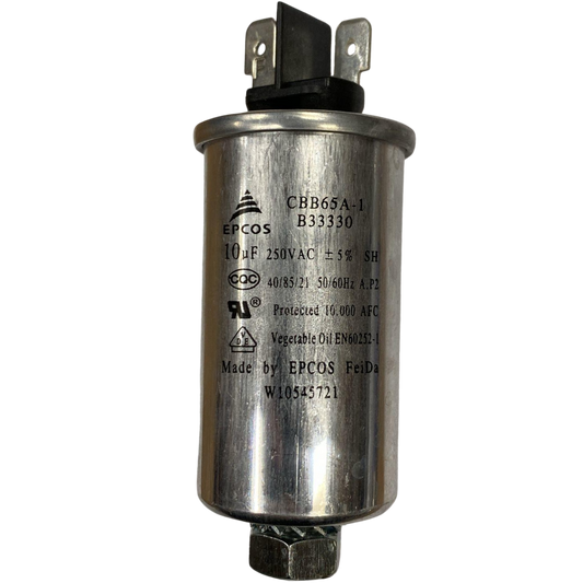 Capacitor De Partida 10uF 250V 90x35mm (Fast-on)