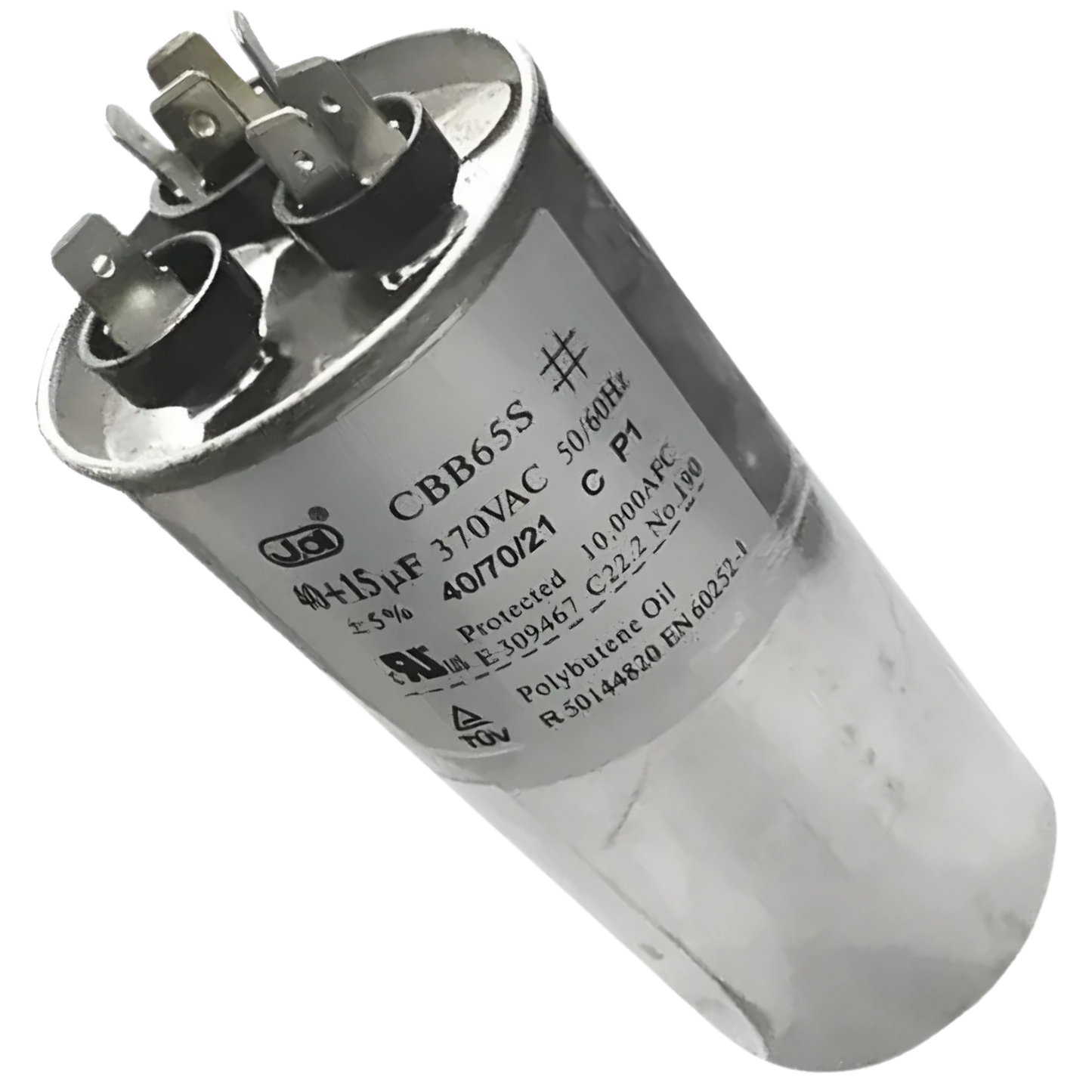 Capacitor De Partida 40uF+15uF 370V 55x105mm (Fast-on)