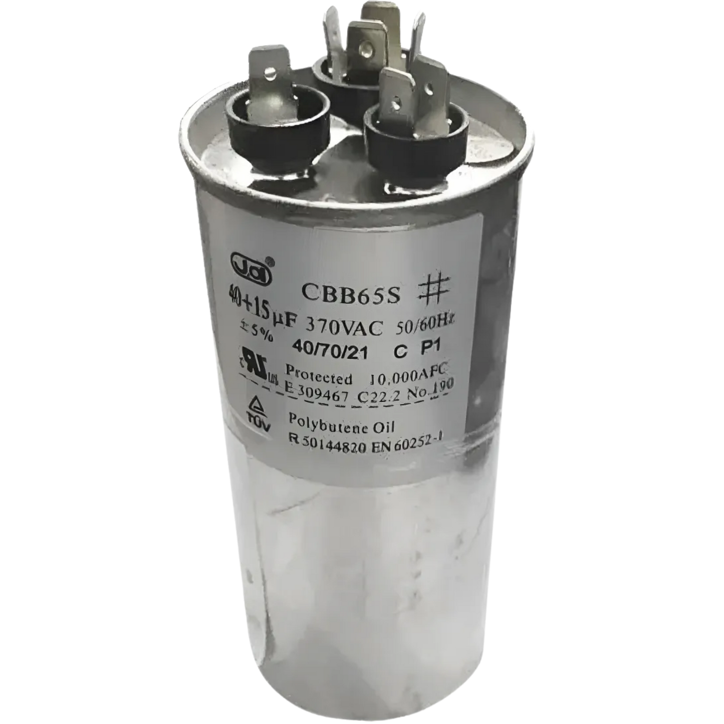 Capacitor De Partida 40uF+15uF 370V 55x105mm (Fast-on)