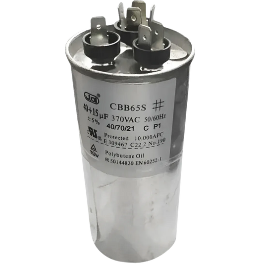 Capacitor De Partida 40uF+15uF 370V 55x105mm (Fast-on)