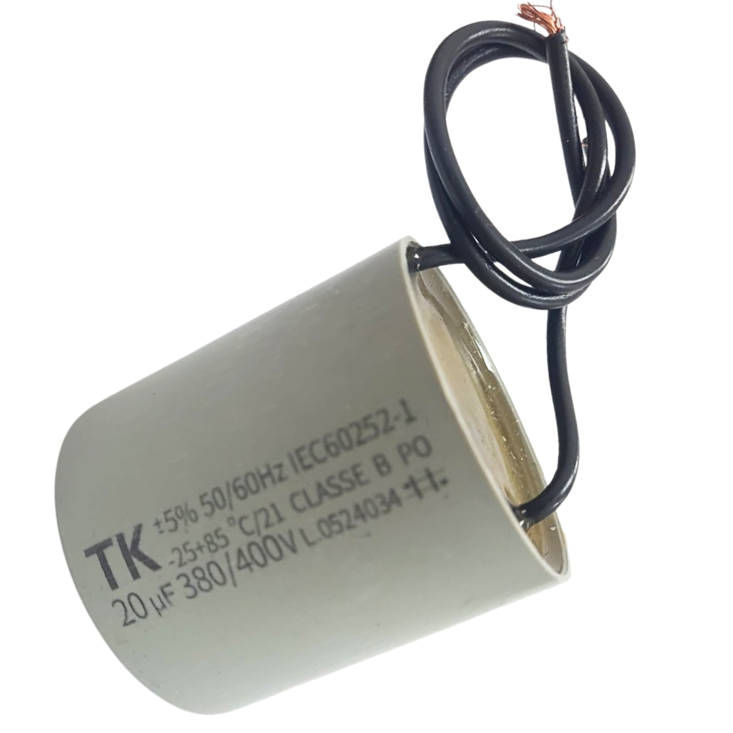 Capacitor De Partida 20uF 380/400V 45x47mm (2Fios)
