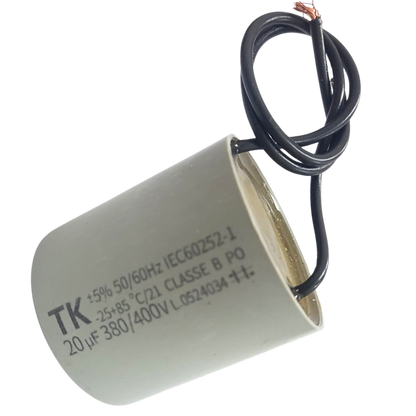Capacitor De Partida 20uF 380/400V 45x47mm (2Fios)