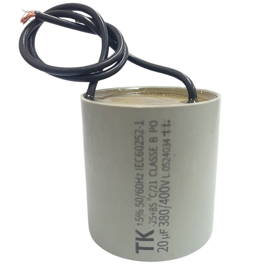 Capacitor De Partida 20uF 380/400V 45x47mm (2Fios)