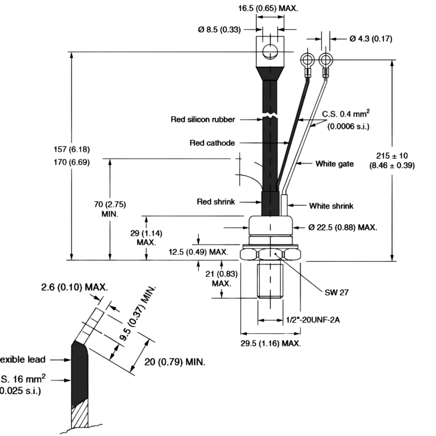 Tiristor De Rosca 81RIA80 800V 80A